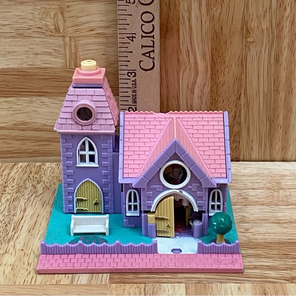 Vintage 1993 Polly Pocket Wedding Chapel Church - Picture 7 of 12